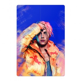 Магнитный плакат 2Х3 с принтом Justin Bieber в Санкт-Петербурге, Полимерный материал с магнитным слоем | 6 деталей размером 9*9 см | 