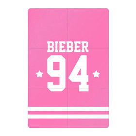 Магнитный плакат 2Х3 с принтом Bieber Team Pink в Санкт-Петербурге, Полимерный материал с магнитным слоем | 6 деталей размером 9*9 см | Тематика изображения на принте: bieber | justin bieber | бибер | джастин бибер