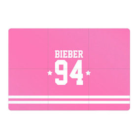 Магнитный плакат 3Х2 с принтом Bieber Team Pink в Санкт-Петербурге, Полимерный материал с магнитным слоем | 6 деталей размером 9*9 см | bieber | justin bieber | бибер | джастин бибер