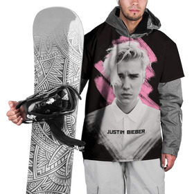 Накидка на куртку 3D с принтом Justin Bieber / Pink splash в Санкт-Петербурге, 100% полиэстер |  | bieber | justin bieber | бибер | джастин бибер