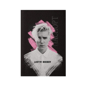 Обложка для паспорта матовая кожа с принтом Justin Bieber / Pink splash в Санкт-Петербурге, натуральная матовая кожа | размер 19,3 х 13,7 см; прозрачные пластиковые крепления | bieber | justin bieber | бибер | джастин бибер