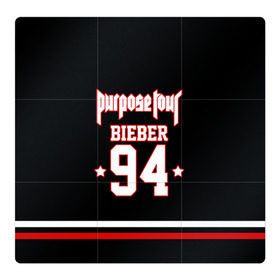 Магнитный плакат 3Х3 с принтом Bieber Team Black в Санкт-Петербурге, Полимерный материал с магнитным слоем | 9 деталей размером 9*9 см | Тематика изображения на принте: bieber | justin bieber | бибер | джастин бибер