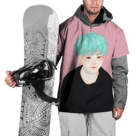 Накидка на куртку 3D с принтом BTS_Yoongi в Санкт-Петербурге, 100% полиэстер |  | Тематика изображения на принте: bangtan boys | bts | бантаны бтс