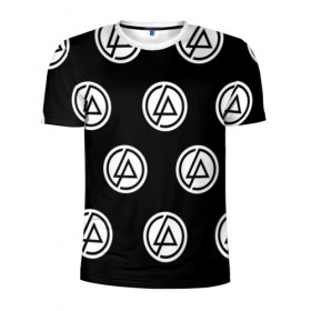 Мужская футболка 3D спортивная с принтом Linkin park в Санкт-Петербурге, 100% полиэстер с улучшенными характеристиками | приталенный силуэт, круглая горловина, широкие плечи, сужается к линии бедра | linkin park | logo | music | pop | rock | альтернатива | металл | музыка | музыкальный | поп | рок