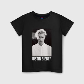Детская футболка хлопок с принтом Bieber в Санкт-Петербурге, 100% хлопок | круглый вырез горловины, полуприлегающий силуэт, длина до линии бедер | Тематика изображения на принте: bieber | justin bieber | бибер | джастин бибер