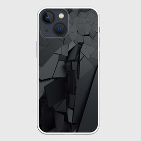 Чехол для iPhone 13 mini с принтом MIRROR ABSTRACTION COLLECTION в Санкт-Петербурге,  |  | abstraction | geometry | абстракция | геометрия | грань | краски | кубик | кубики | линии | мозаика | разноцветные | ребро | текстура | тени | узор