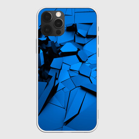 Чехол для iPhone 12 Pro Max с принтом Carbon abstraction BLUE в Санкт-Петербурге, Силикон |  | abstraction | geometry | абстракция | геометрия | грань | краски | кубик | кубики | линии | мозаика | разноцветные | ребро | текстура | тени | узор