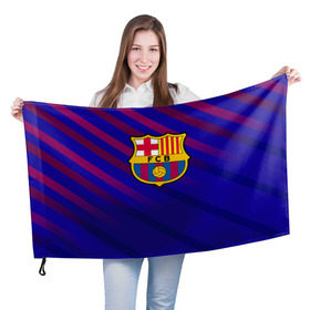 Флаг 3D с принтом FC Barcelona в Санкт-Петербурге, 100% полиэстер | плотность ткани — 95 г/м2, размер — 67 х 109 см. Принт наносится с одной стороны | barcelona | football | logo | spain | sport | арт | барселона | испания | лига | лого | спорт | текстура | фк | футбол | футбольный клуб | эмблема