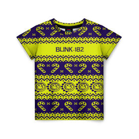 Детская футболка 3D с принтом Blink-182 NEW YEAR COLLECTION в Санкт-Петербурге, 100% гипоаллергенный полиэфир | прямой крой, круглый вырез горловины, длина до линии бедер, чуть спущенное плечо, ткань немного тянется | Тематика изображения на принте: 