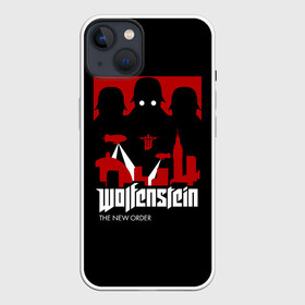 Чехол для iPhone 13 с принтом Wolfenstein в Санкт-Петербурге,  |  | bj | castle | colossus | new order | old blood | wolfenstein | би джей | блаcковиц | блажкович | блацкович | вольфенштайн | вольфенштейн | вульфенштайн | вульфенштейн | уильям