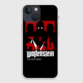 Чехол для iPhone 13 mini с принтом Wolfenstein в Санкт-Петербурге,  |  | bj | castle | colossus | new order | old blood | wolfenstein | би джей | блаcковиц | блажкович | блацкович | вольфенштайн | вольфенштейн | вульфенштайн | вульфенштейн | уильям