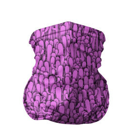 Бандана-труба 3D с принтом Розовые кактусы в Санкт-Петербурге, 100% полиэстер, ткань с особыми свойствами — Activecool | плотность 150‒180 г/м2; хорошо тянется, но сохраняет форму | гламур | гламурный | кактус | колючки | мексика | паттерн | пустыня | растения | розовый | шипы