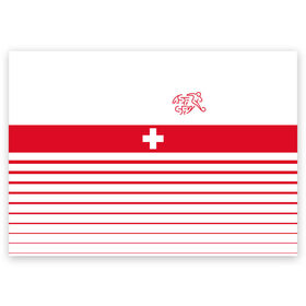 Поздравительная открытка с принтом Швейцария, форма в Санкт-Петербурге, 100% бумага | плотность бумаги 280 г/м2, матовая, на обратной стороне линовка и место для марки
 | fc | спорт | спортивные | фк | футбол | футбольный клуб | швейцария
