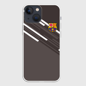 Чехол для iPhone 13 mini с принтом ФК Барселона в Санкт-Петербурге,  |  | Тематика изображения на принте: barcelona | football | logo | spain | sport | арт | барселона | испания | лига | лого | спорт | текстура | фк | футбол | футбольный клуб | эмблема