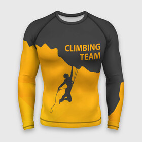 Мужской рашгард 3D с принтом climbing в Санкт-Петербурге,  |  | adrenaline | extreme | hiking | mountaineering | mountains | risk | rock climb | rocks | sport | адреналин | альпинизм | высота | горы | риск | скалолазание | скалы | спорт | туризм | экстрим