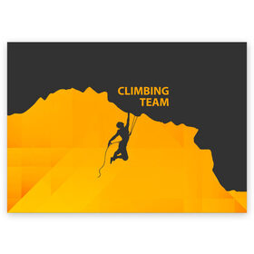 Поздравительная открытка с принтом climbing в Санкт-Петербурге, 100% бумага | плотность бумаги 280 г/м2, матовая, на обратной стороне линовка и место для марки
 | adrenaline | extreme | hiking | mountaineering | mountains | risk | rock climb | rocks | sport | адреналин | альпинизм | высота | горы | риск | скалолазание | скалы | спорт | туризм | экстрим