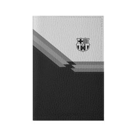 Обложка для паспорта матовая кожа с принтом FC Barcelona в Санкт-Петербурге, натуральная матовая кожа | размер 19,3 х 13,7 см; прозрачные пластиковые крепления | Тематика изображения на принте: barcelona | football | logo | spain | sport | арт | барселона | испания | лига | лого | спорт | текстура | фк | футбол | футбольный клуб | эмблема