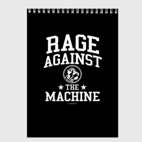 Скетчбук с принтом Rage Against the Machine в Санкт-Петербурге, 100% бумага
 | 48 листов, плотность листов — 100 г/м2, плотность картонной обложки — 250 г/м2. Листы скреплены сверху удобной пружинной спиралью | rage against the machine | альтернативный | америка | американская рок группа | брэд уилк | жанр | зак де ла роча | калифорния | лос анджелес | метал | музыка | ню метал | рок | рэп метал | рэп рок | рэпкор | сша