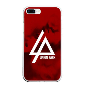 Чехол для iPhone 7Plus/8 Plus матовый с принтом LINKIN PARK COLOR RED MUSIC в Санкт-Петербурге, Силикон | Область печати: задняя сторона чехла, без боковых панелей | linkin park | logo | music | pop | rock | альтернатива | металл | музыка | музыкальный | поп | рок | честер беннингтон