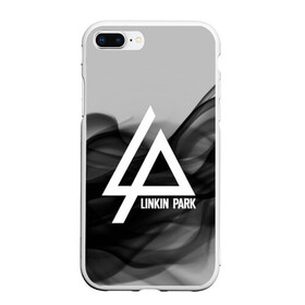 Чехол для iPhone 7Plus/8 Plus матовый с принтом LINKIN PARK SMOKE GRAY 2018 в Санкт-Петербурге, Силикон | Область печати: задняя сторона чехла, без боковых панелей | Тематика изображения на принте: linkin park | logo | music | pop | rock | альтернатива | металл | музыка | музыкальный | поп | рок | честер беннингтон