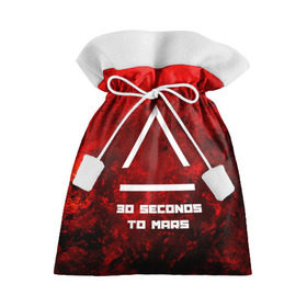 Подарочный 3D мешок с принтом 30 SECONDS TO MARS в Санкт-Петербурге, 100% полиэстер | Размер: 29*39 см | 30 seconds to mars | logo | music | pop | rock | space | usa | альтернатива | космос | металл | музыка | музыкальный | поп | рок