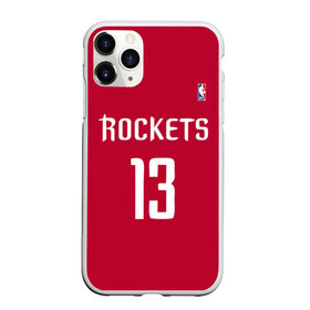 Чехол для iPhone 11 Pro матовый с принтом Houston Rockets в Санкт-Петербурге, Силикон |  | Тематика изображения на принте: 13 | fear the beard | houston rockets | nba | rise sports | баскетбол | баскетбольная | джеймс харден | нба | номер | спортивная | форма | хьюстон рокетс