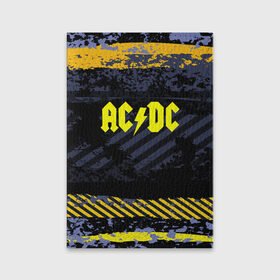 Обложка для паспорта матовая кожа с принтом AC DC STREET COLLECTION в Санкт-Петербурге, натуральная матовая кожа | размер 19,3 х 13,7 см; прозрачные пластиковые крепления | ac dc | logo | music | pop | rock | альтернатива | металл | музыка | музыкальный | поп | рок