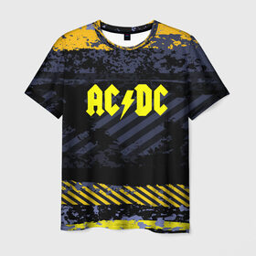 Мужская футболка 3D с принтом AC DC STREET COLLECTION в Санкт-Петербурге, 100% полиэфир | прямой крой, круглый вырез горловины, длина до линии бедер | Тематика изображения на принте: ac dc | logo | music | pop | rock | альтернатива | металл | музыка | музыкальный | поп | рок
