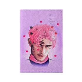 Обложка для паспорта матовая кожа с принтом Lil Prince в Санкт-Петербурге, натуральная матовая кожа | размер 19,3 х 13,7 см; прозрачные пластиковые крепления | Тематика изображения на принте: lil peep | rap | густав ор | лил пип | рэп