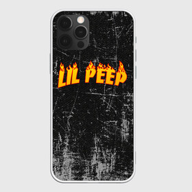 Чехол для iPhone 12 Pro с принтом Lil Fire Peep в Санкт-Петербурге, силикон | область печати: задняя сторона чехла, без боковых панелей | Тематика изображения на принте: lil peep | rap | густав ор | лил пип | рэп