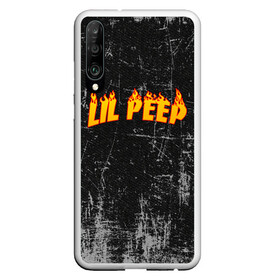 Чехол для Honor P30 с принтом Lil Fire Peep в Санкт-Петербурге, Силикон | Область печати: задняя сторона чехла, без боковых панелей | Тематика изображения на принте: lil peep | rap | густав ор | лил пип | рэп