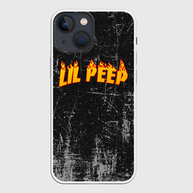 Чехол для iPhone 13 mini с принтом Lil Fire Peep в Санкт-Петербурге,  |  | Тематика изображения на принте: lil peep | rap | густав ор | лил пип | рэп