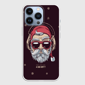 Чехол для iPhone 13 Pro с принтом Who was a bad boy в Санкт-Петербурге,  |  | bad | beard | boy | christmas | hipster | new year | santa | борода | дед мороз | новый год | рождество | санта | хипстер