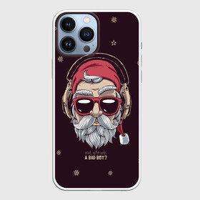 Чехол для iPhone 13 Pro Max с принтом Who was a bad boy в Санкт-Петербурге,  |  | bad | beard | boy | christmas | hipster | new year | santa | борода | дед мороз | новый год | рождество | санта | хипстер