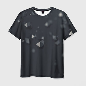 Мужская футболка 3D с принтом Абстрактная материя в Санкт-Петербурге, 100% полиэфир | прямой крой, круглый вырез горловины, длина до линии бедер | 