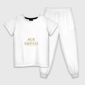 Детская пижама хлопок с принтом Age of Empires в Санкт-Петербурге, 100% хлопок |  брюки и футболка прямого кроя, без карманов, на брюках мягкая резинка на поясе и по низу штанин
 | Тематика изображения на принте: 