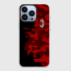 Чехол для iPhone 13 Pro с принтом AC MILAN в Санкт-Петербурге,  |  | Тематика изображения на принте: ac milan | fc | fc milan | football | milan | soccer | белый | клуб | красный | милан | спорт | спортивные | фк | футбол | цвет.логотип | черный | эмблема