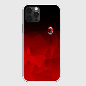 Чехол для iPhone 12 Pro с принтом AC MILAN в Санкт-Петербурге, силикон | область печати: задняя сторона чехла, без боковых панелей | ac milan | fc | fc milan | football | milan | soccer | белый | клуб | красный | милан | спорт | спортивные | фк | футбол | цвет.логотип | черный | эмблема