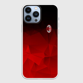 Чехол для iPhone 13 Pro Max с принтом AC MILAN в Санкт-Петербурге,  |  | Тематика изображения на принте: ac milan | fc | fc milan | football | milan | soccer | белый | клуб | красный | милан | спорт | спортивные | фк | футбол | цвет.логотип | черный | эмблема