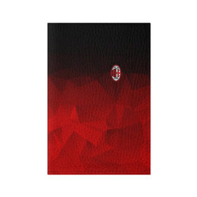 Обложка для паспорта матовая кожа с принтом AC MILAN в Санкт-Петербурге, натуральная матовая кожа | размер 19,3 х 13,7 см; прозрачные пластиковые крепления | Тематика изображения на принте: ac milan | fc | fc milan | football | milan | soccer | белый | клуб | красный | милан | спорт | спортивные | фк | футбол | цвет.логотип | черный | эмблема