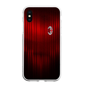 Чехол для iPhone XS Max матовый с принтом AC MILAN в Санкт-Петербурге, Силикон | Область печати: задняя сторона чехла, без боковых панелей | ac milan | fc | fc milan | football | milan | soccer | белый | клуб | красный | милан | спорт | спортивные | фк | футбол | цвет.логотип | черный | эмблема