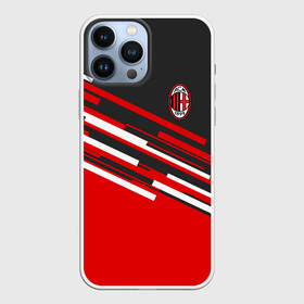 Чехол для iPhone 13 Pro Max с принтом AC MILAN в Санкт-Петербурге,  |  | Тематика изображения на принте: ac milan | fc | fc milan | football | milan | soccer | белый | клуб | красный | милан | спорт | спортивные | фк | футбол | цвет.логотип | черный | эмблема