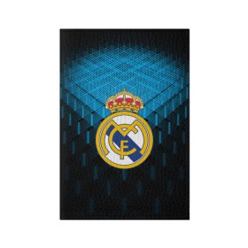 Обложка для паспорта матовая кожа с принтом Real Madrid 2018 Original в Санкт-Петербурге, натуральная матовая кожа | размер 19,3 х 13,7 см; прозрачные пластиковые крепления | emirates | fc | real madrid | геометрия | реал мадрид | футбольный клуб | эмблема