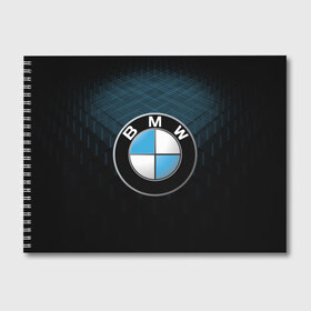 Альбом для рисования с принтом BMW 2018 Blue Line в Санкт-Петербурге, 100% бумага
 | матовая бумага, плотность 200 мг. | Тематика изображения на принте: bmw | bmw motorsport | bmw performance | carbon | m | motorsport | performance | sport | бмв | карбон | моторспорт | спорт