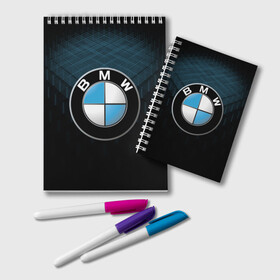 Блокнот с принтом BMW 2018 Blue Line в Санкт-Петербурге, 100% бумага | 48 листов, плотность листов — 60 г/м2, плотность картонной обложки — 250 г/м2. Листы скреплены удобной пружинной спиралью. Цвет линий — светло-серый
 | bmw | bmw motorsport | bmw performance | carbon | m | motorsport | performance | sport | бмв | карбон | моторспорт | спорт