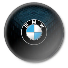 Значок с принтом BMW 2018 Blue Line в Санкт-Петербурге,  металл | круглая форма, металлическая застежка в виде булавки | Тематика изображения на принте: bmw | bmw motorsport | bmw performance | carbon | m | motorsport | performance | sport | бмв | карбон | моторспорт | спорт