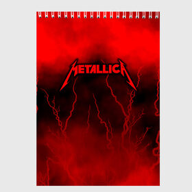 Скетчбук с принтом Metallica в Санкт-Петербурге, 100% бумага
 | 48 листов, плотность листов — 100 г/м2, плотность картонной обложки — 250 г/м2. Листы скреплены сверху удобной пружинной спиралью | metallica | группа | джеймс хэтфилд | кирк хэмметт | ларс ульрих | метал | металика | металлика | миталика | музыка | роберт трухильо | рок | трэш | трэшметал | хард | хардрок | хеви | хевиметал