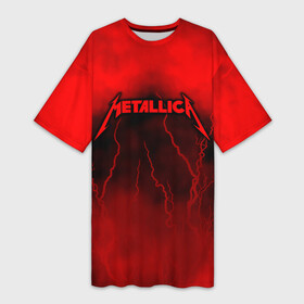 Платье-футболка 3D с принтом Metallica в Санкт-Петербурге,  |  | metallica | группа | джеймс хэтфилд | кирк хэмметт | ларс ульрих | метал | металика | металлика | миталика | музыка | роберт трухильо | рок | трэш | трэшметал | хард | хардрок | хеви | хевиметал