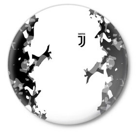 Значок с принтом Juventus 2018 Original в Санкт-Петербурге,  металл | круглая форма, металлическая застежка в виде булавки | Тематика изображения на принте: fly emirates | juventus | ronaldo | клуб | линии | мода | модные | мяч | реал мадрид | спорт | спортивные | стиль | футбол | футбольный клуб | экстрим | эмблема | ювентус