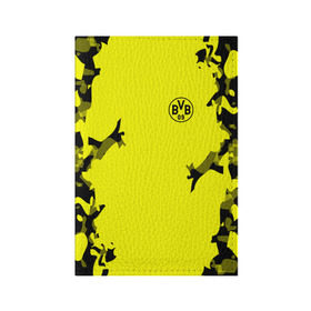 Обложка для паспорта матовая кожа с принтом FC Borussia 2018 Original в Санкт-Петербурге, натуральная матовая кожа | размер 19,3 х 13,7 см; прозрачные пластиковые крепления | Тематика изображения на принте: боруссия | дортмунд